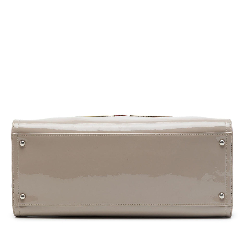Chanel CC Patent Lipstick Ligne Tote