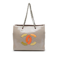 Chanel CC Patent Lipstick Ligne Tote