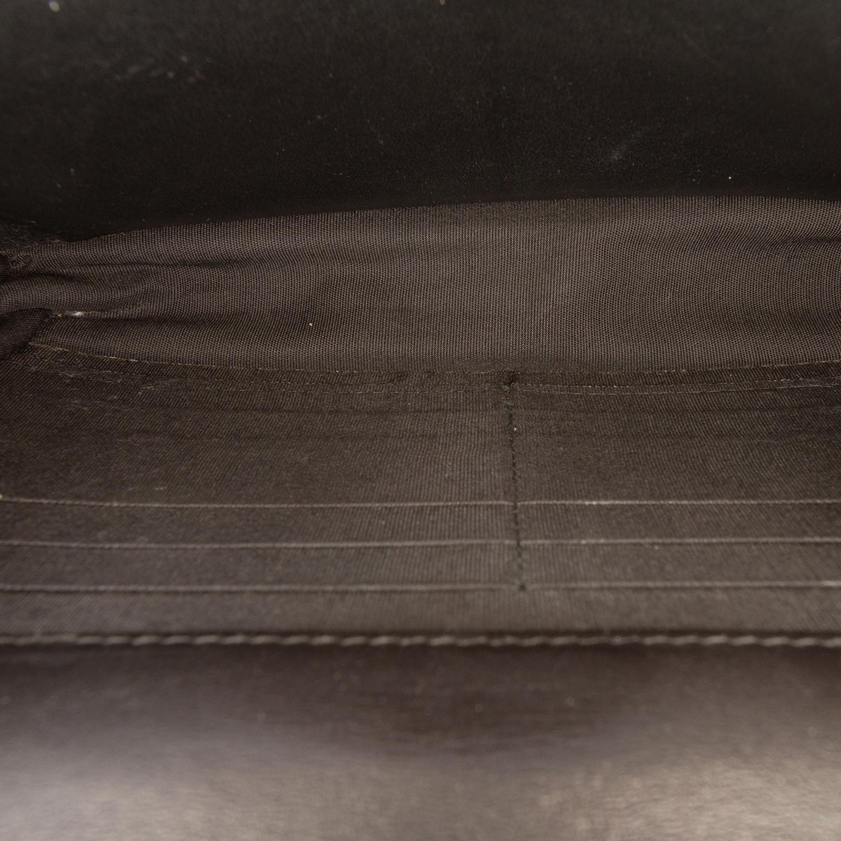 Chanel CC Quilted Crinkled Patent Wallet On Chain