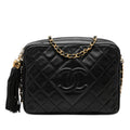 Chanel CC Quilted Lambskin Tassel Camera Bag