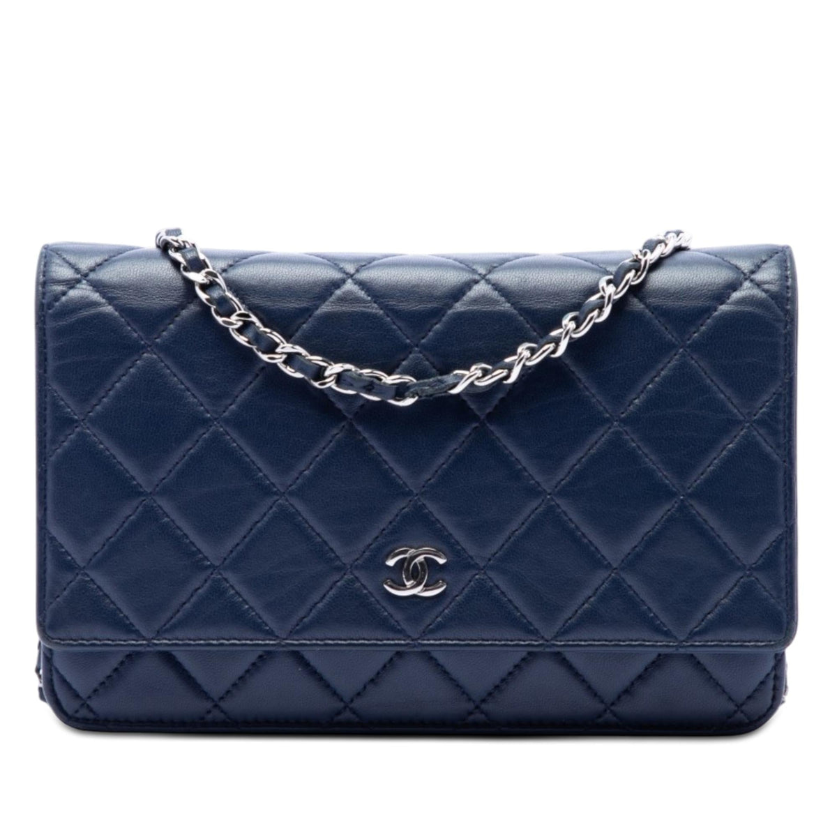 Chanel CC Quilted Lambskin Wallet On Chain