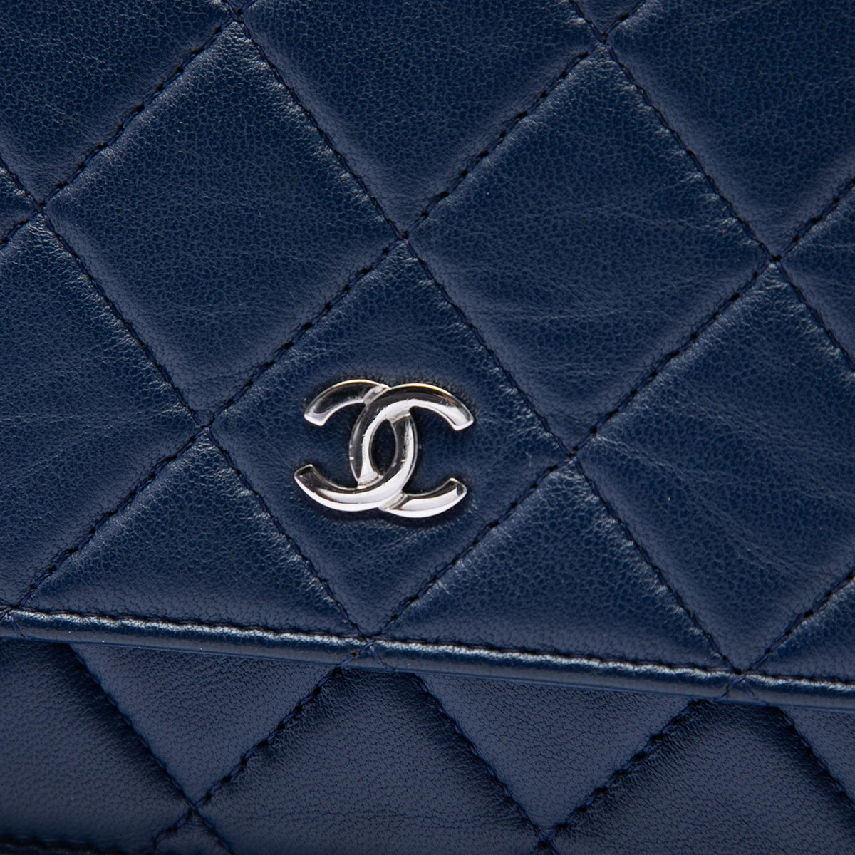 Chanel CC Quilted Lambskin Wallet On Chain