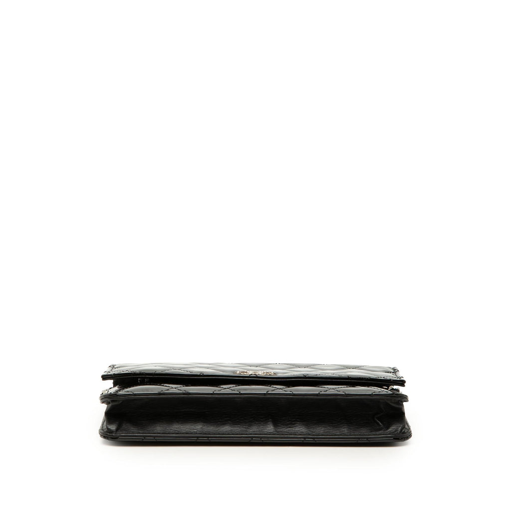 Chanel CC Quilted Patent Brilliant Wallet On Chain