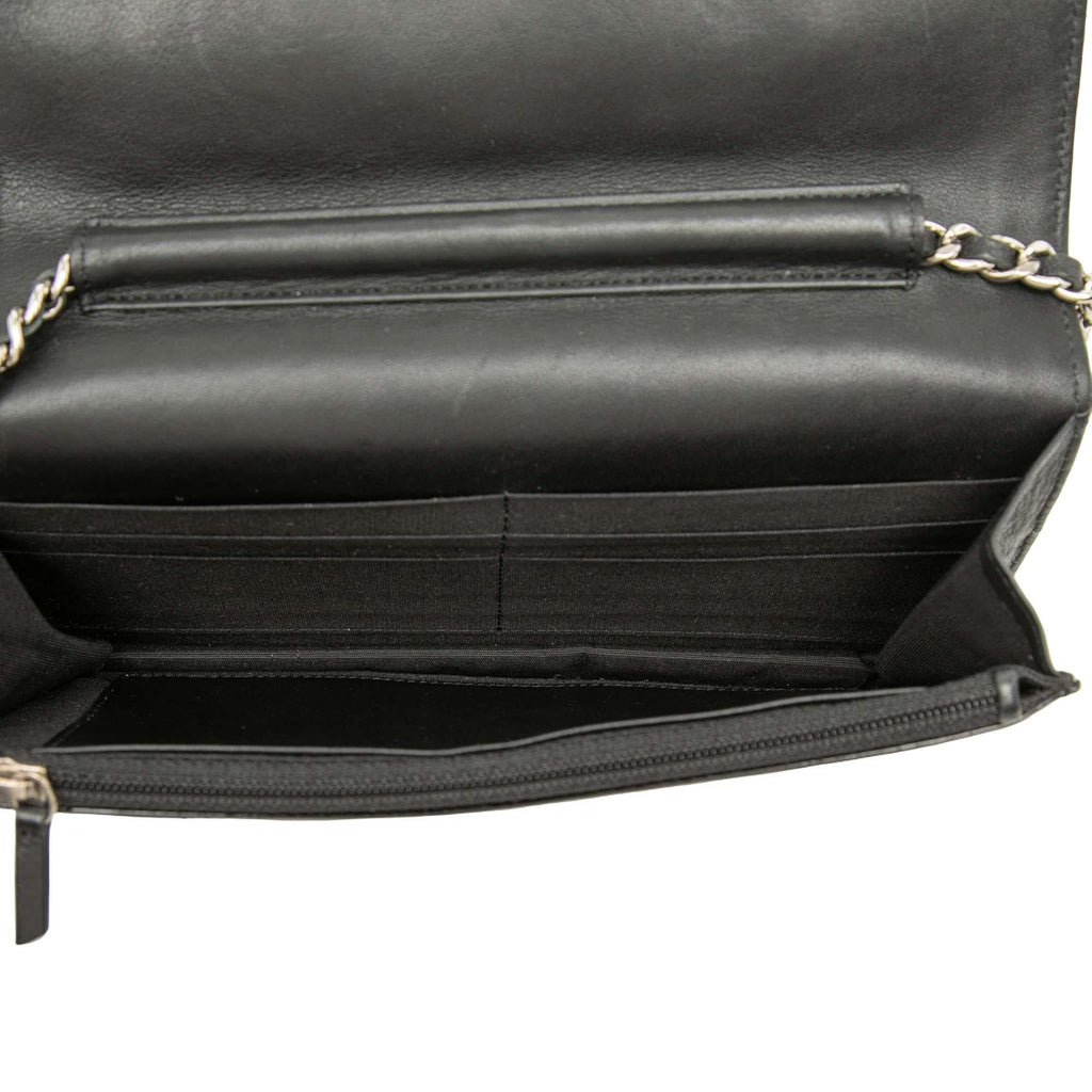 Chanel CC Quilted Patent Brilliant Wallet On Chain