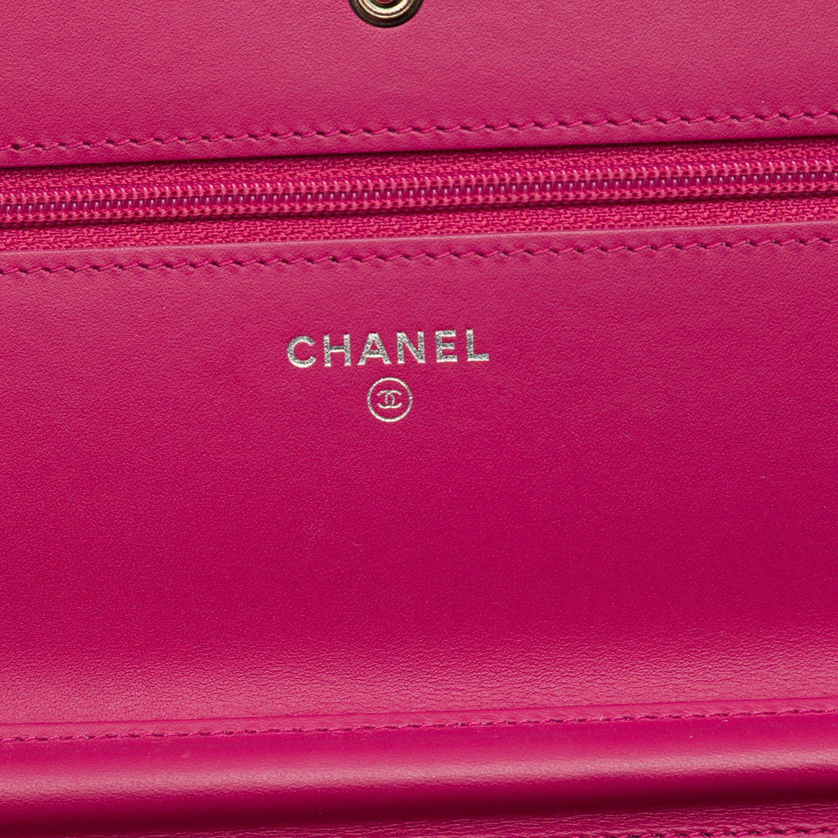 Chanel CC Quilted Patent Brilliant Wallet On Chain