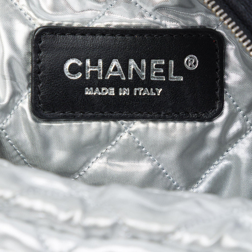 Chanel CC Quilted Terry Cloth Flap
