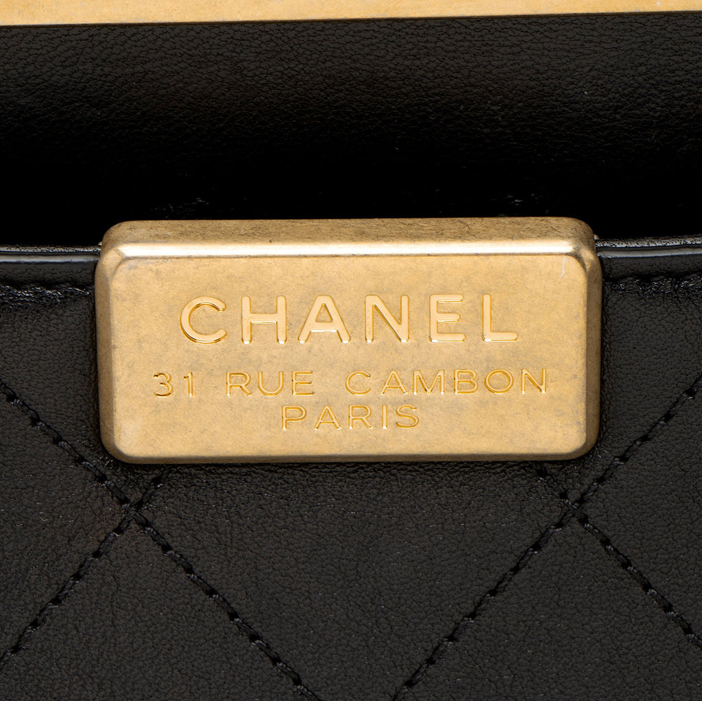 Chanel Calfskin Coco Luxe Large Shopping Tote