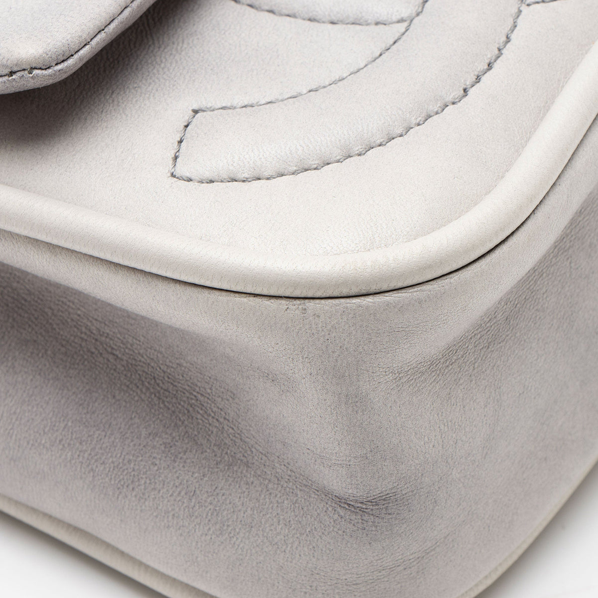 Chanel Calfskin Diagonal CC Flap Shoulder Bag