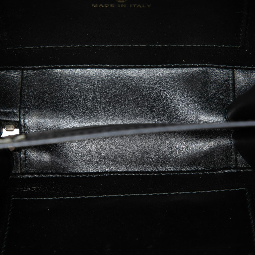 Chanel Caviar CC Filigree Vanity Clutch with Chain