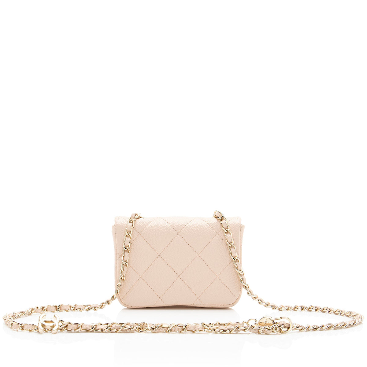 Chanel Caviar Leather Mini Chain Belt Bag
