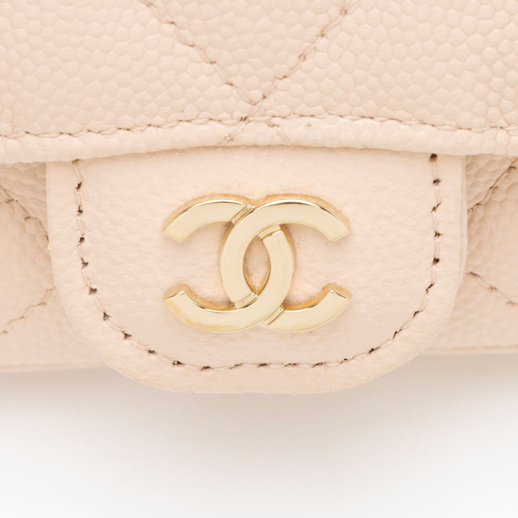 Chanel Caviar Leather Mini Chain Belt Bag