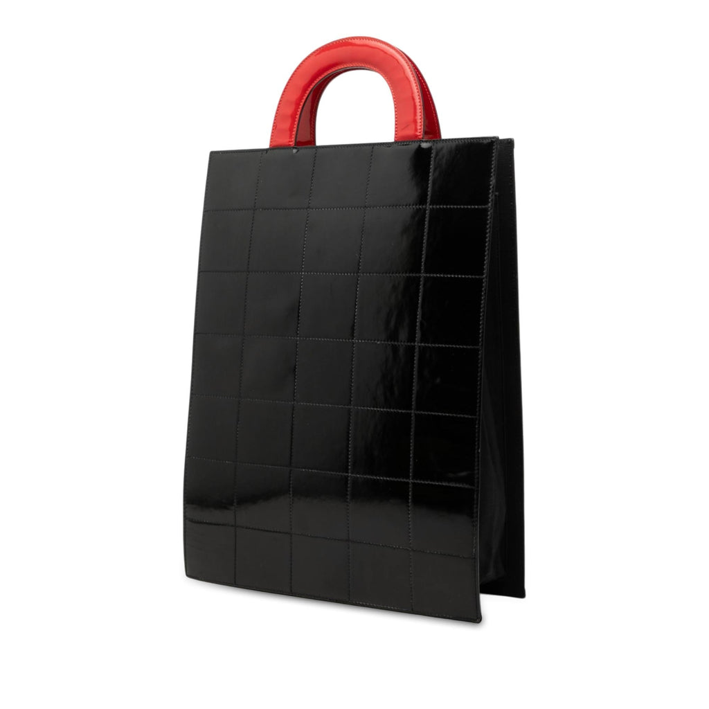Chanel Choco Bar Patent Coco Mademoiselle Vertical Tote