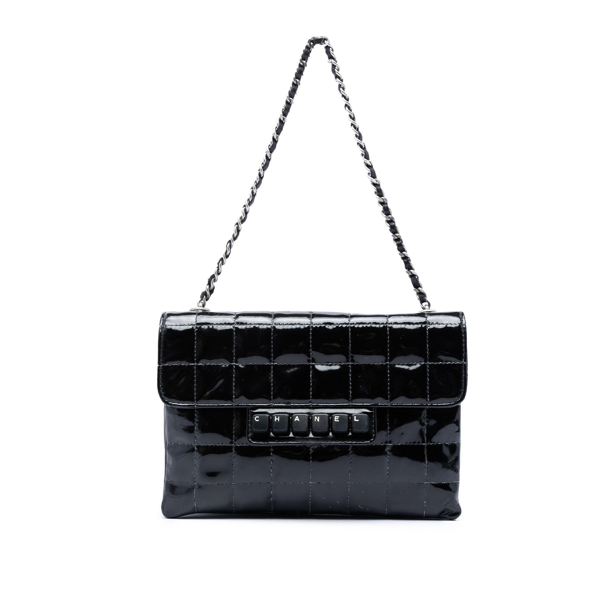Chanel Chocolate Bar Patent Digital Flap
