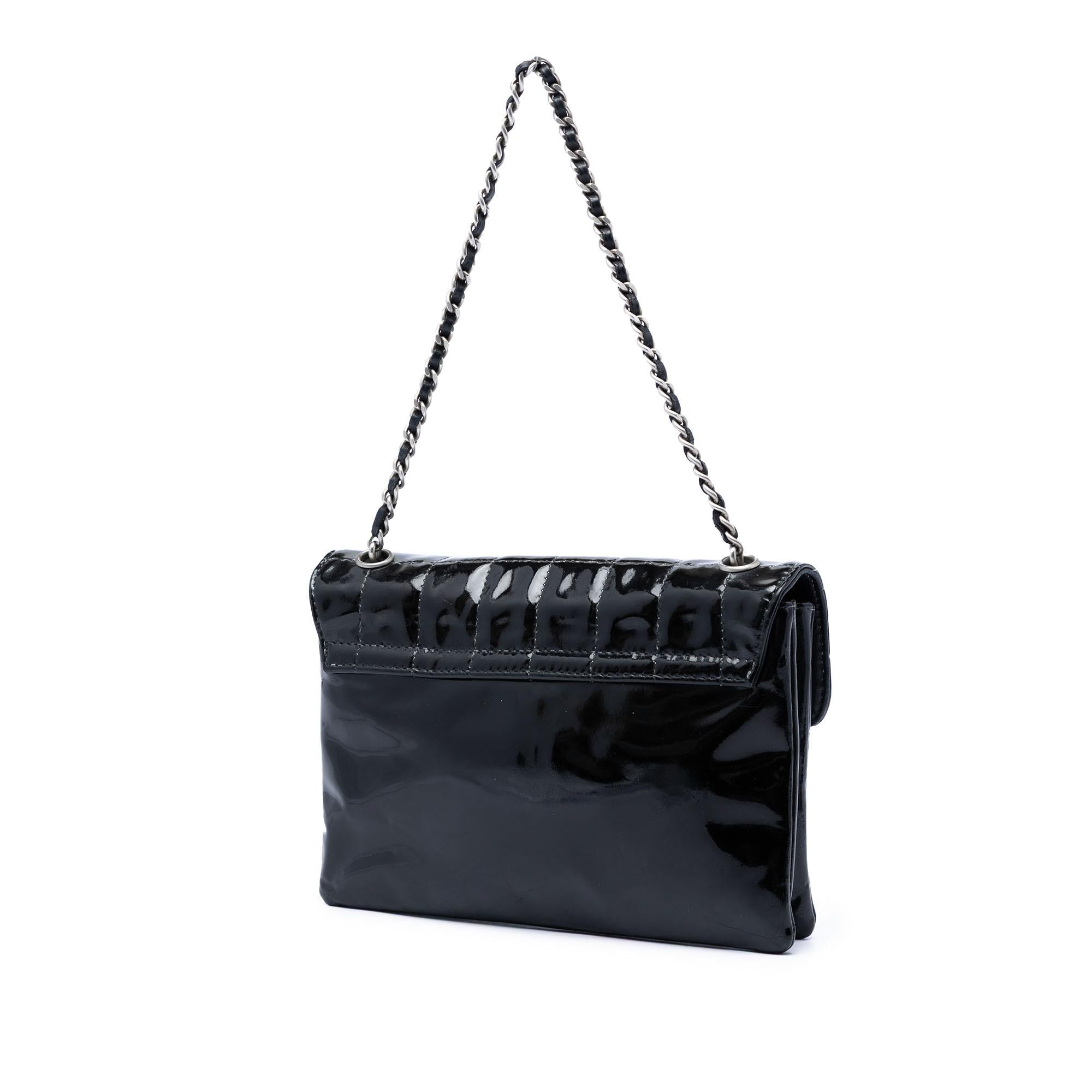 Chanel Chocolate Bar Patent Digital Flap