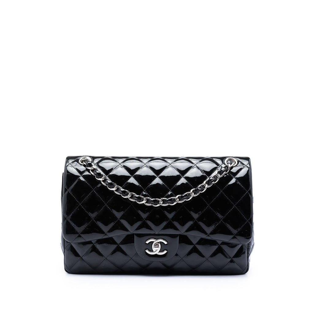 Chanel Jumbo Classic Patent Double Flap