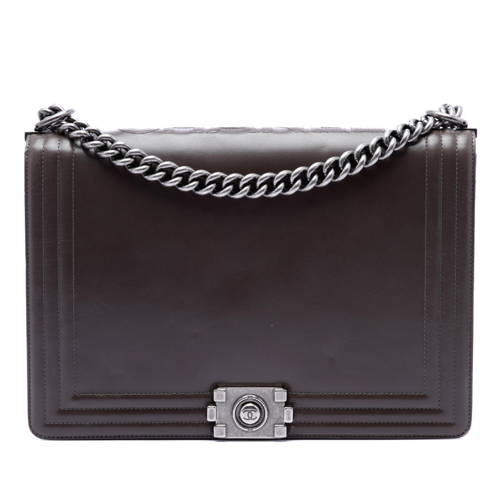 Chanel Large Glazed Calfskin Boy Flap
