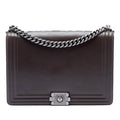 Chanel Large Glazed Calfskin Boy Flap