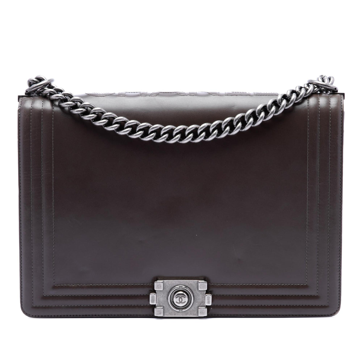 Chanel Large Glazed Calfskin Boy Flap