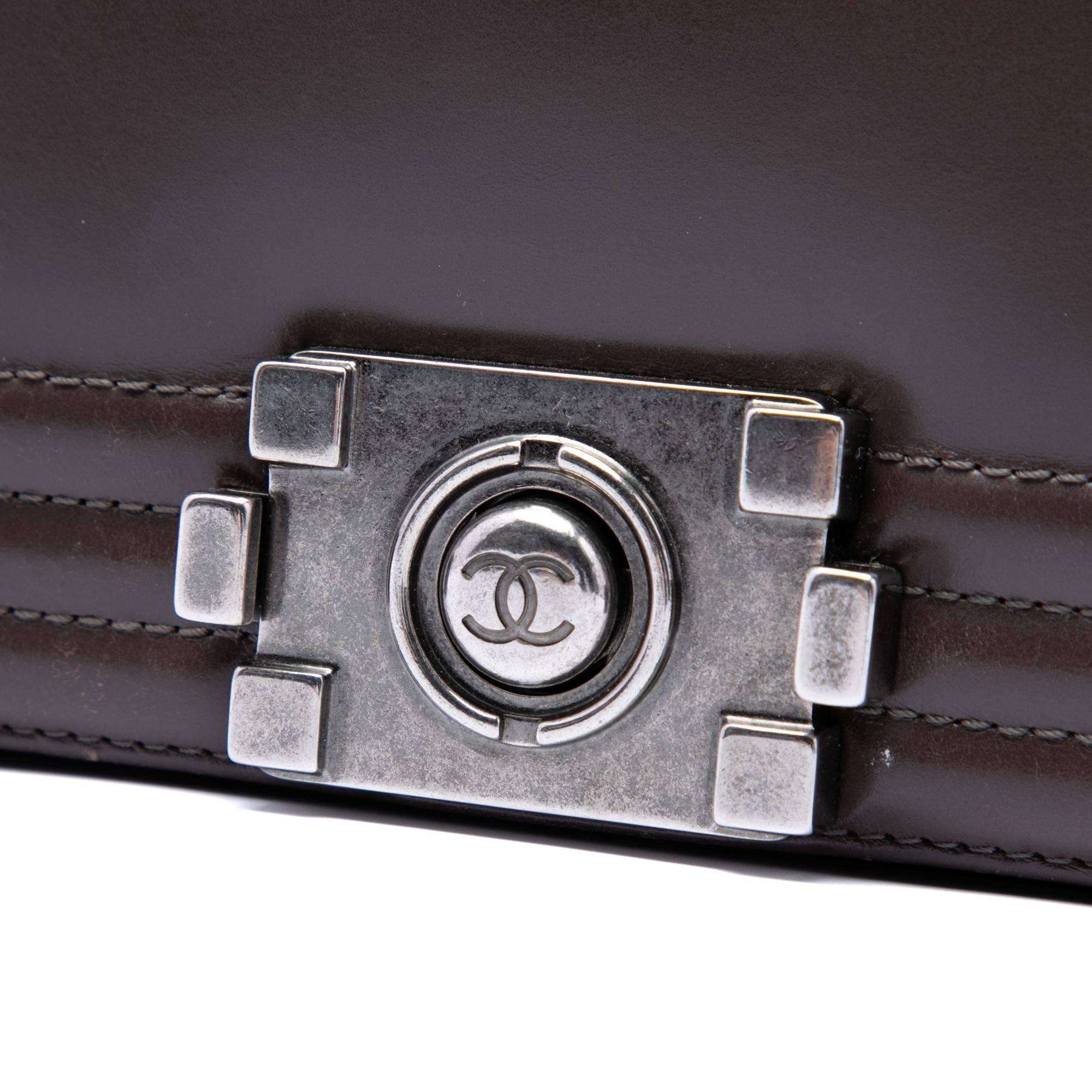 Chanel Large Glazed Calfskin Boy Flap