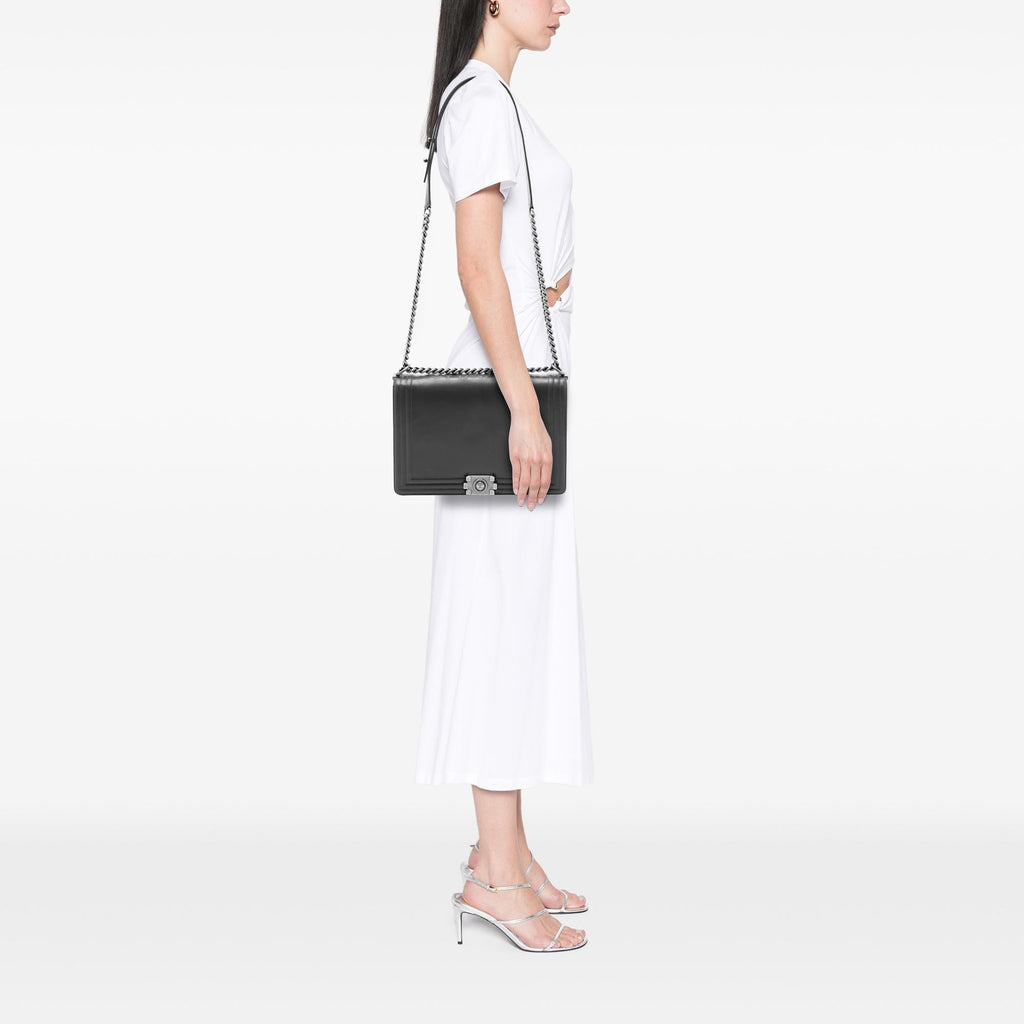 Chanel Large Glazed Calfskin Boy Flap