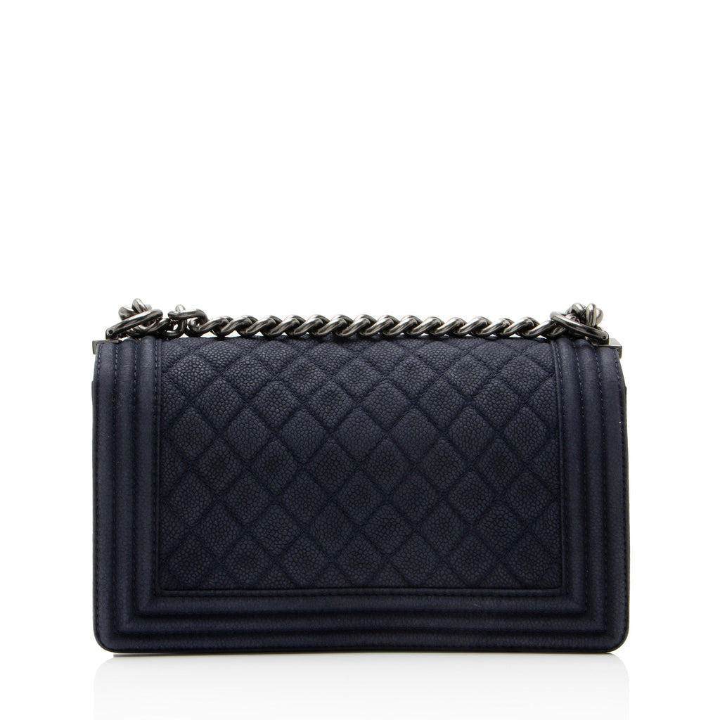Chanel Matte Caviar Old Medium Boy Bag