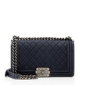 Chanel Matte Caviar Old Medium Boy Bag