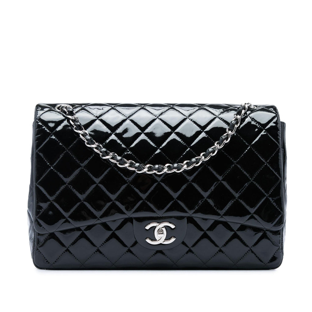 Chanel Maxi Classic Patent Double Flap