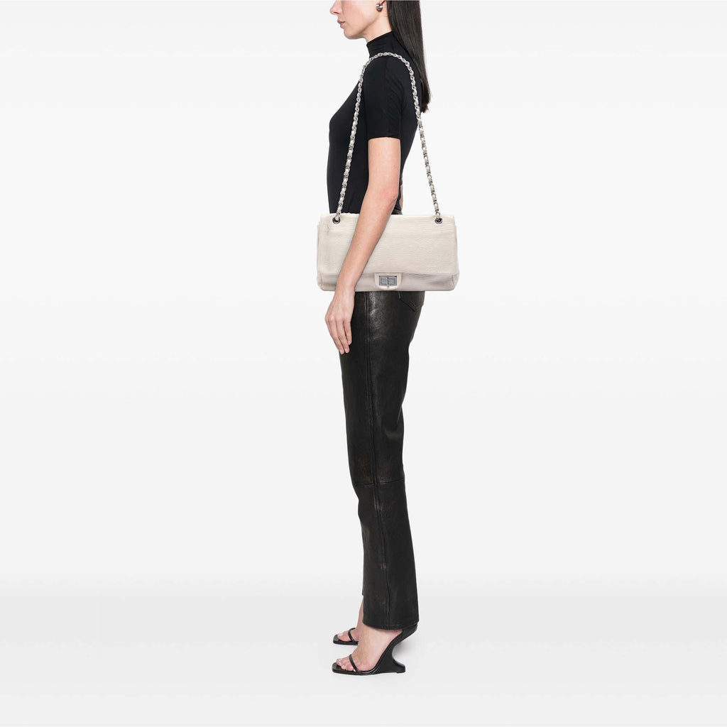 Chanel Maxi Embossed Calfskin 31 Rue Cambon Reissue 2.55 Double Flap