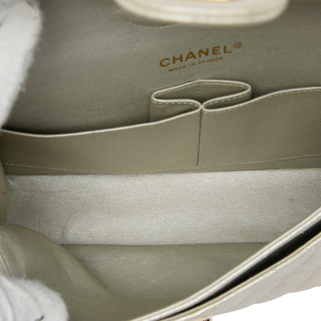 Chanel Medium Classic Iridescent Lambskin Double Flap