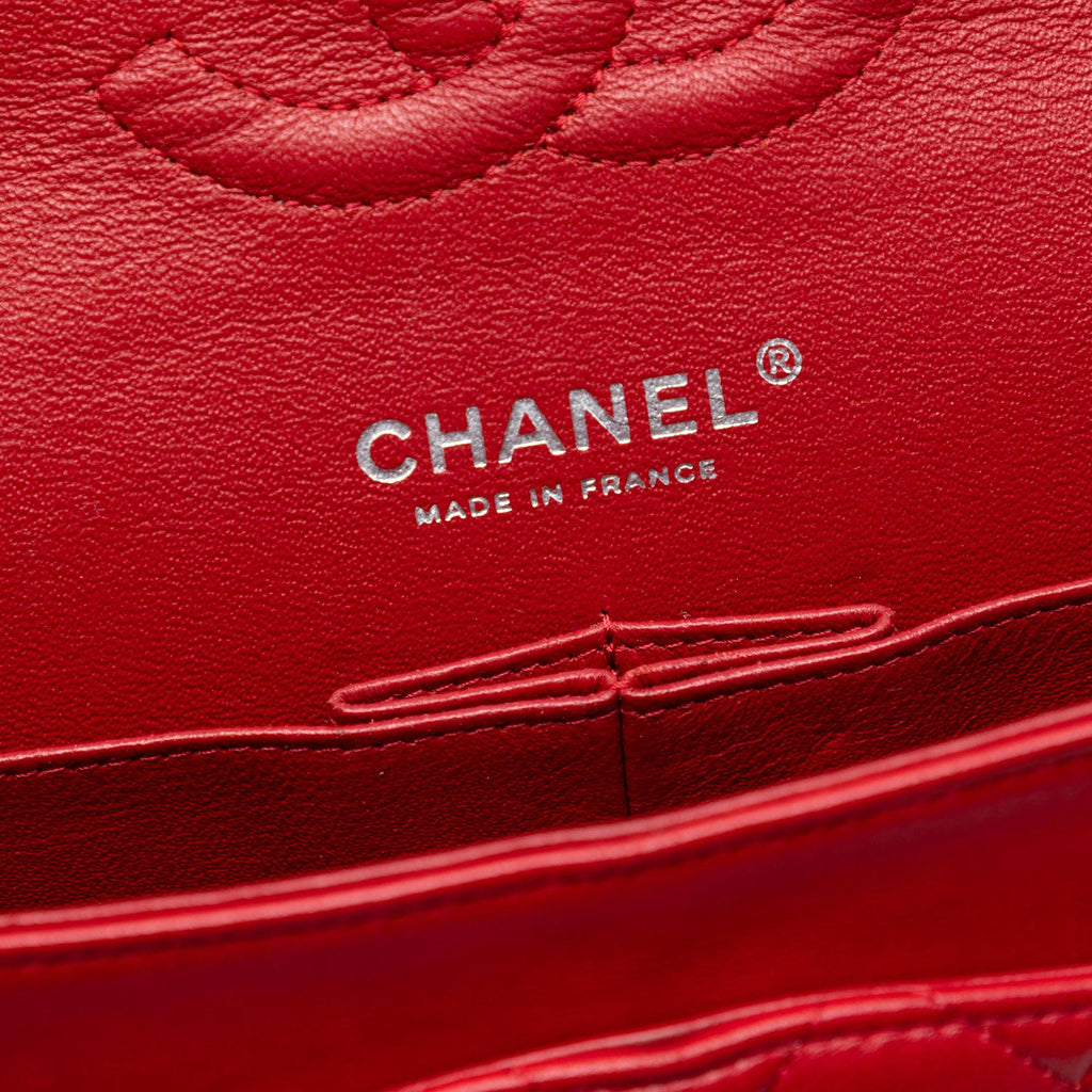 Chanel Medium Classic Tricolor Lambskin Double Flap