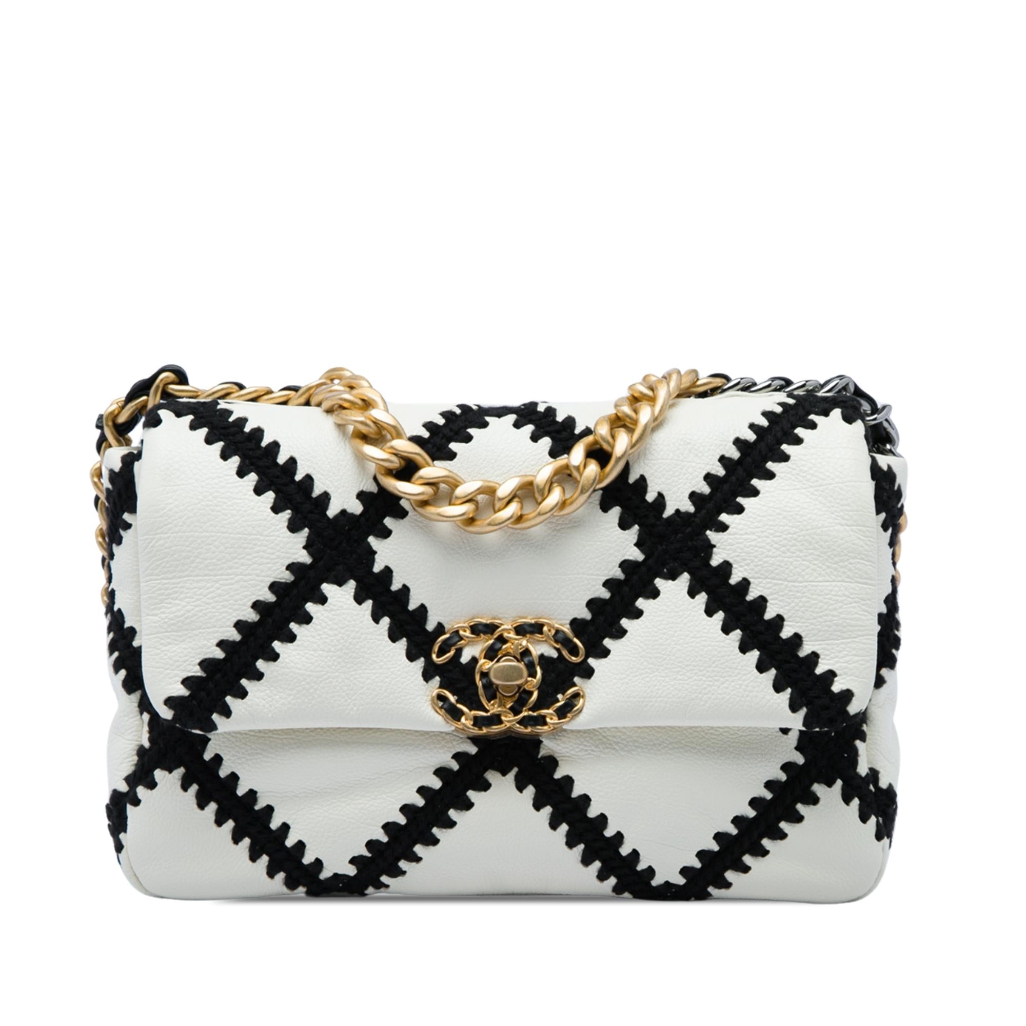 Chanel Medium Crochet Calfskin 19 Flap