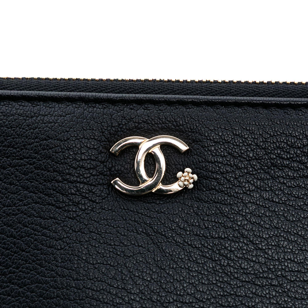 Chanel Medium Goatskin Lucky Clover O Case Clutch