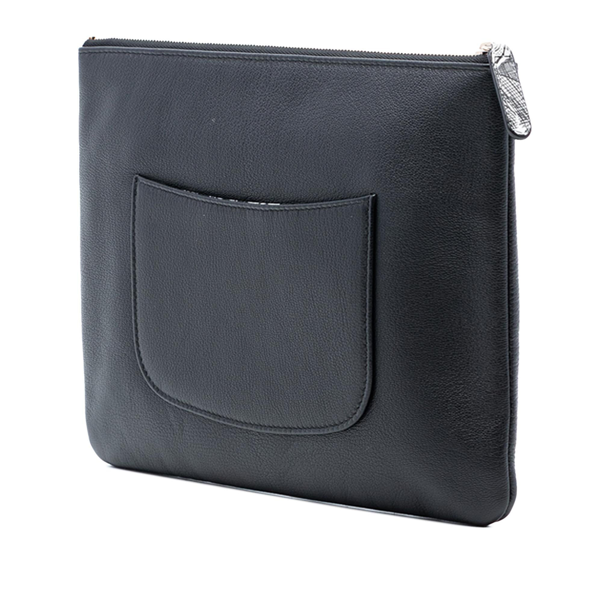 Chanel Medium Goatskin Lucky Clover O Case Clutch