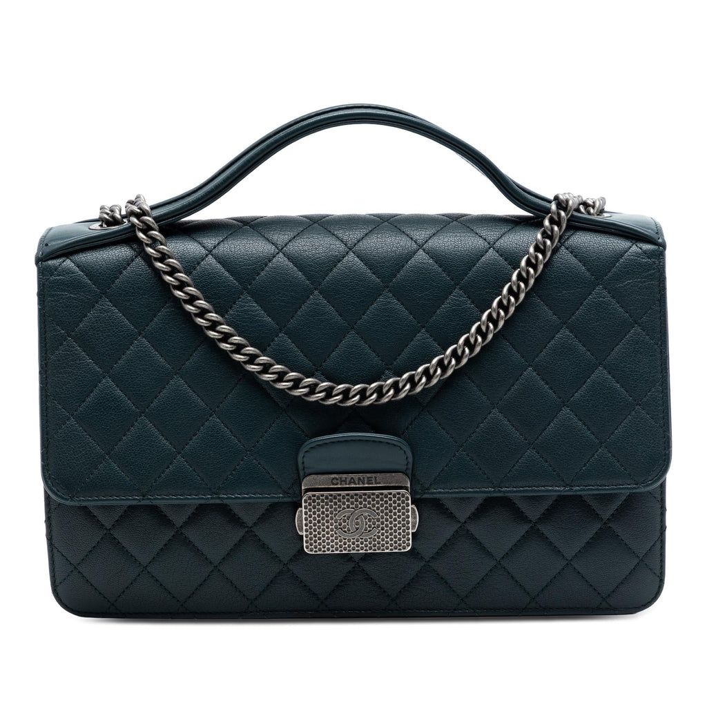 Chanel Medium Quilted Goatskin CC University Flap