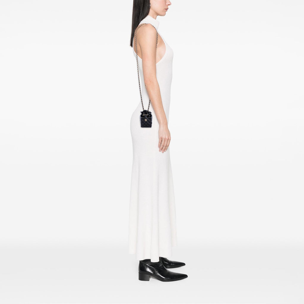 Chanel Mini Quilted Calfskin Drawstring Bucket Bag