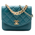 Chanel Mini Quilted Calfskin and Caviar Chain Handle Flap
