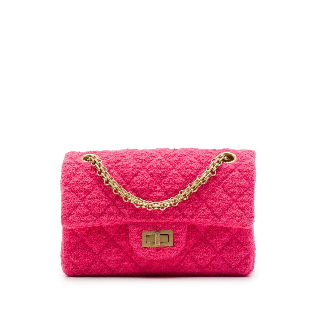 Chanel Mini Quilted Tweed Reissue 2.55 Single Flap 224