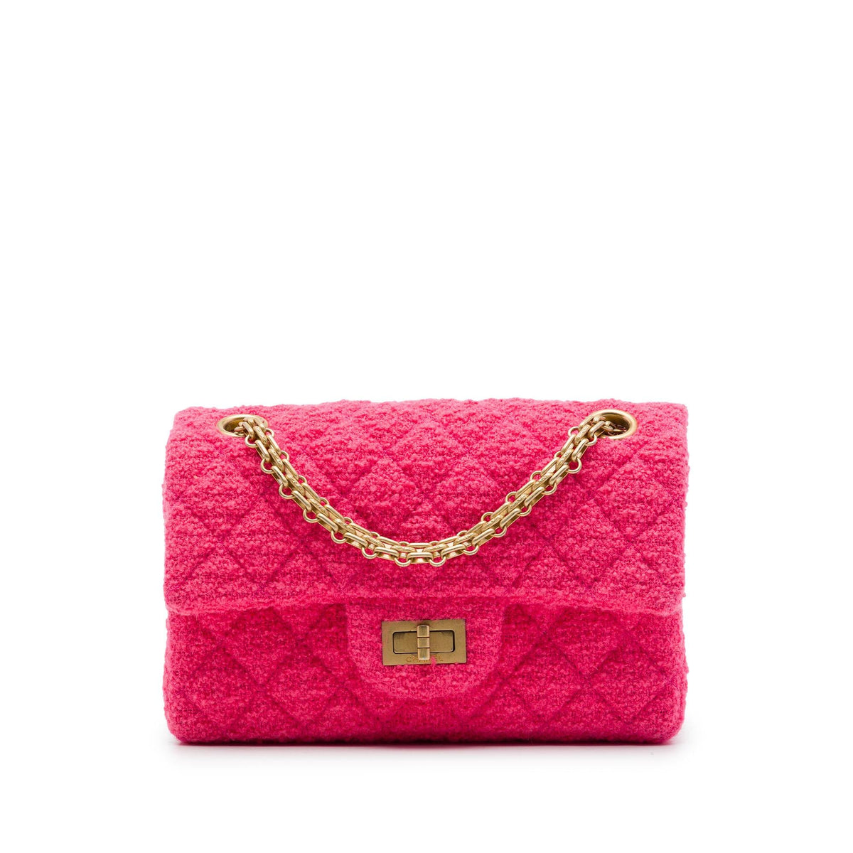 Chanel Mini Quilted Tweed Reissue 2.55 Single Flap 224