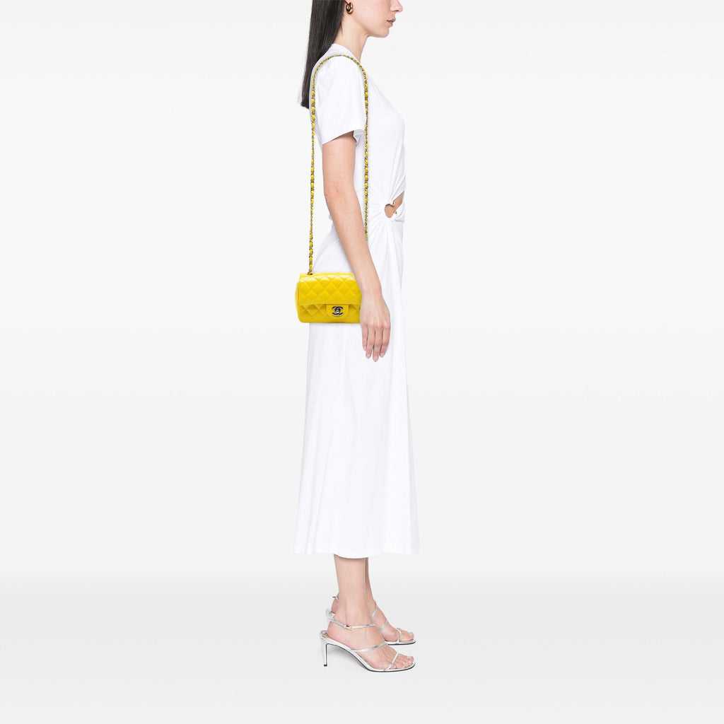 Chanel Mini Rectangular Classic Patent Single Flap