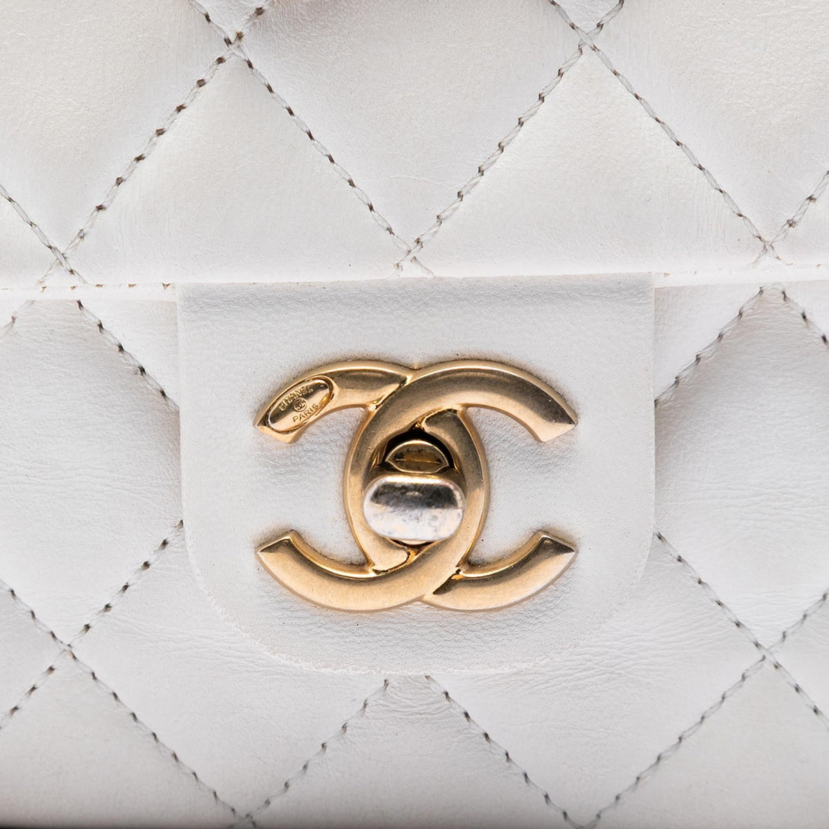 Chanel Mini Square Classic Lambskin Enamel Coco Hearts Single Flap