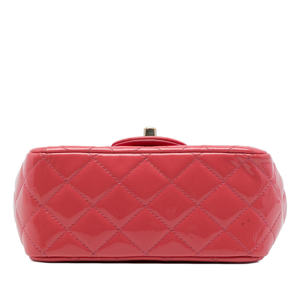 Chanel Mini Square Classic Patent Single Flap