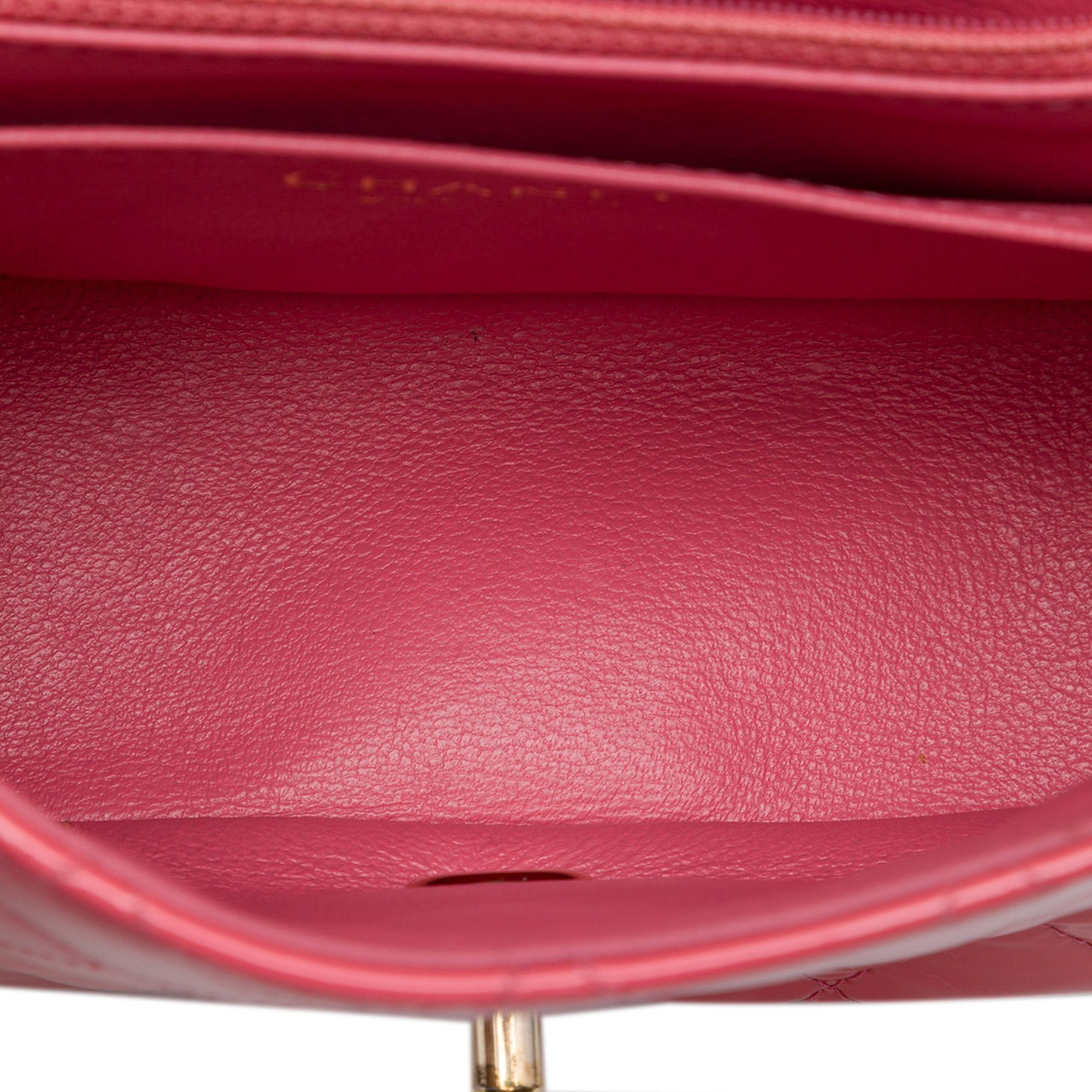 Chanel Mini Square Classic Patent Single Flap