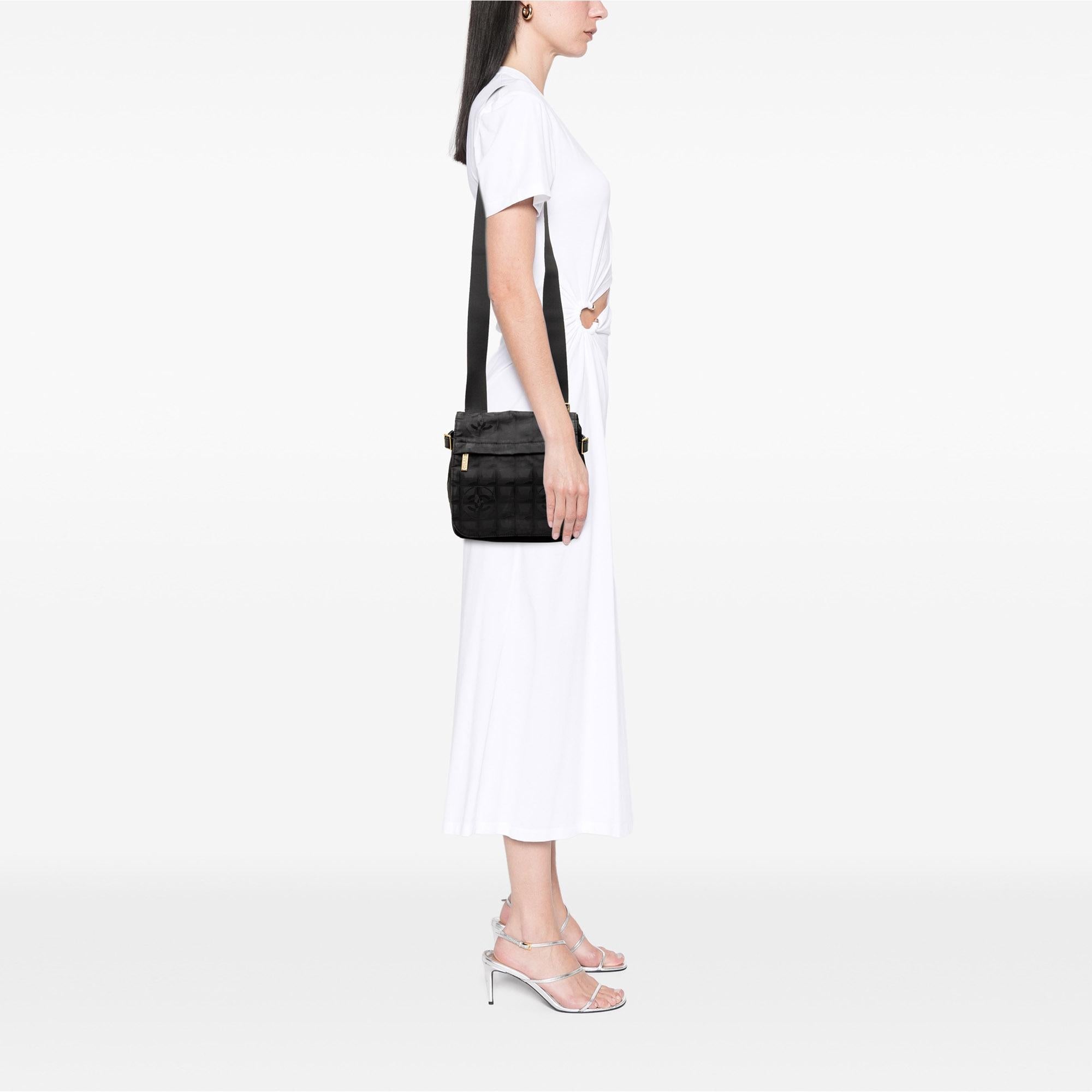Chanel New Travel Line Nylon Messenger Bag