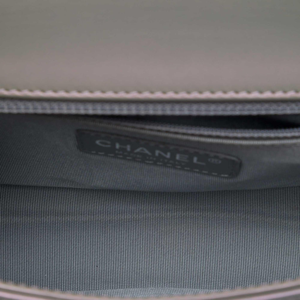 Chanel Old Medium Iridescent Patent Boy Reverso Flap