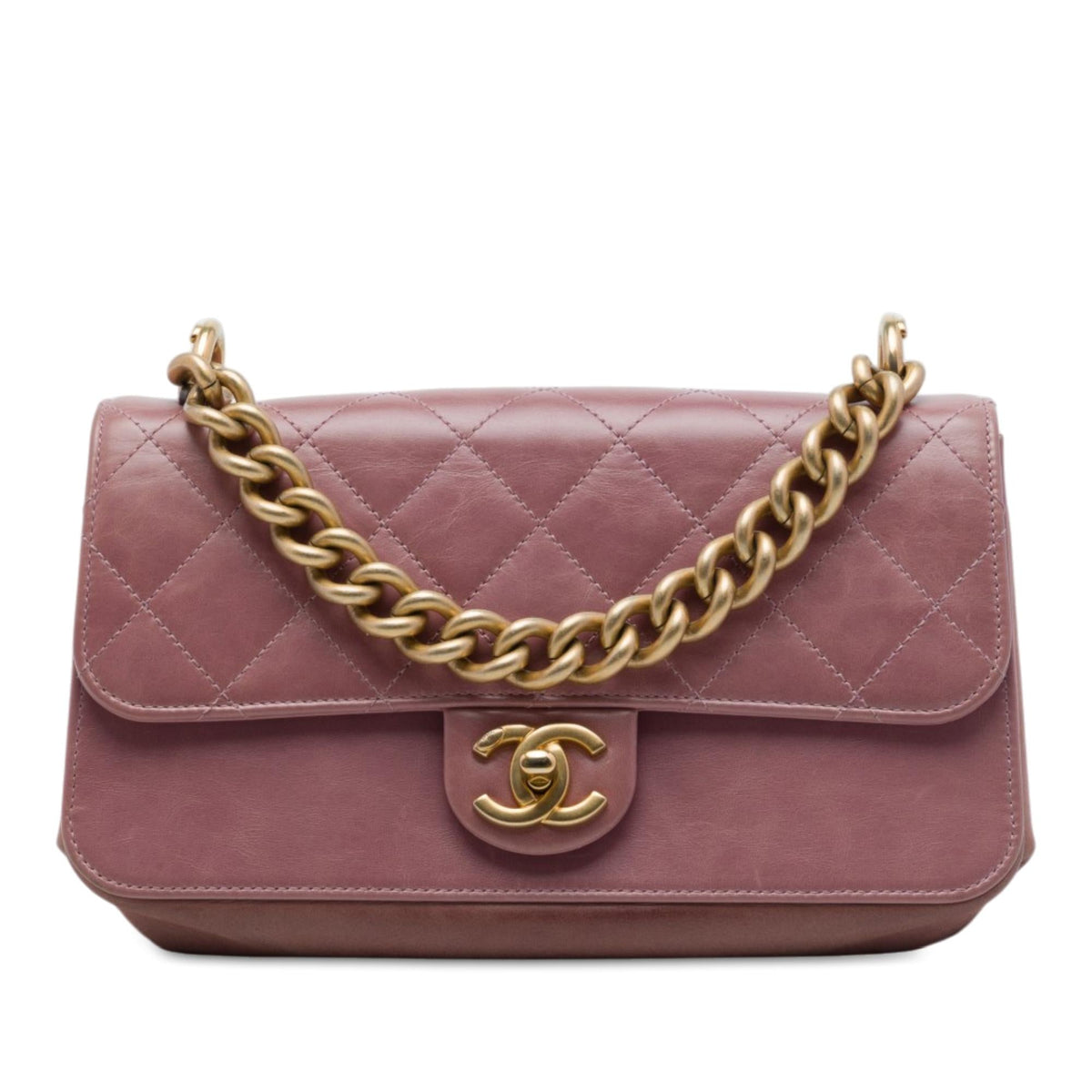 Chanel Paris Cosmopolite Small Aged Calfskin Straight Lined Flap
