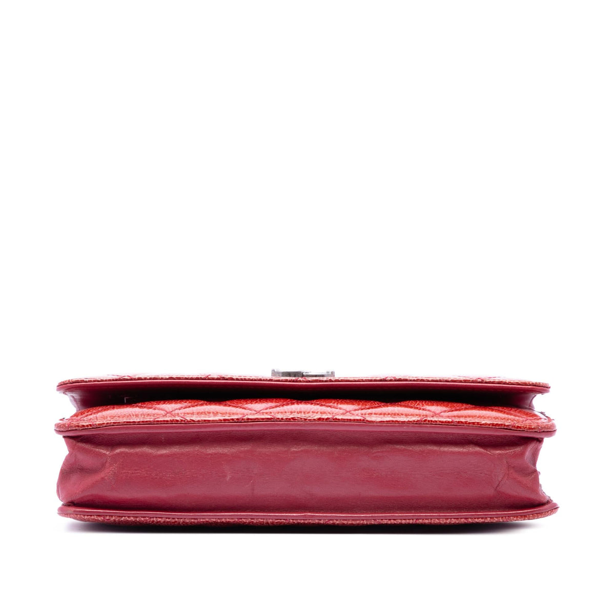 Chanel Paris Dallas CC Quilted Patent Goatskin Wallet on Chain