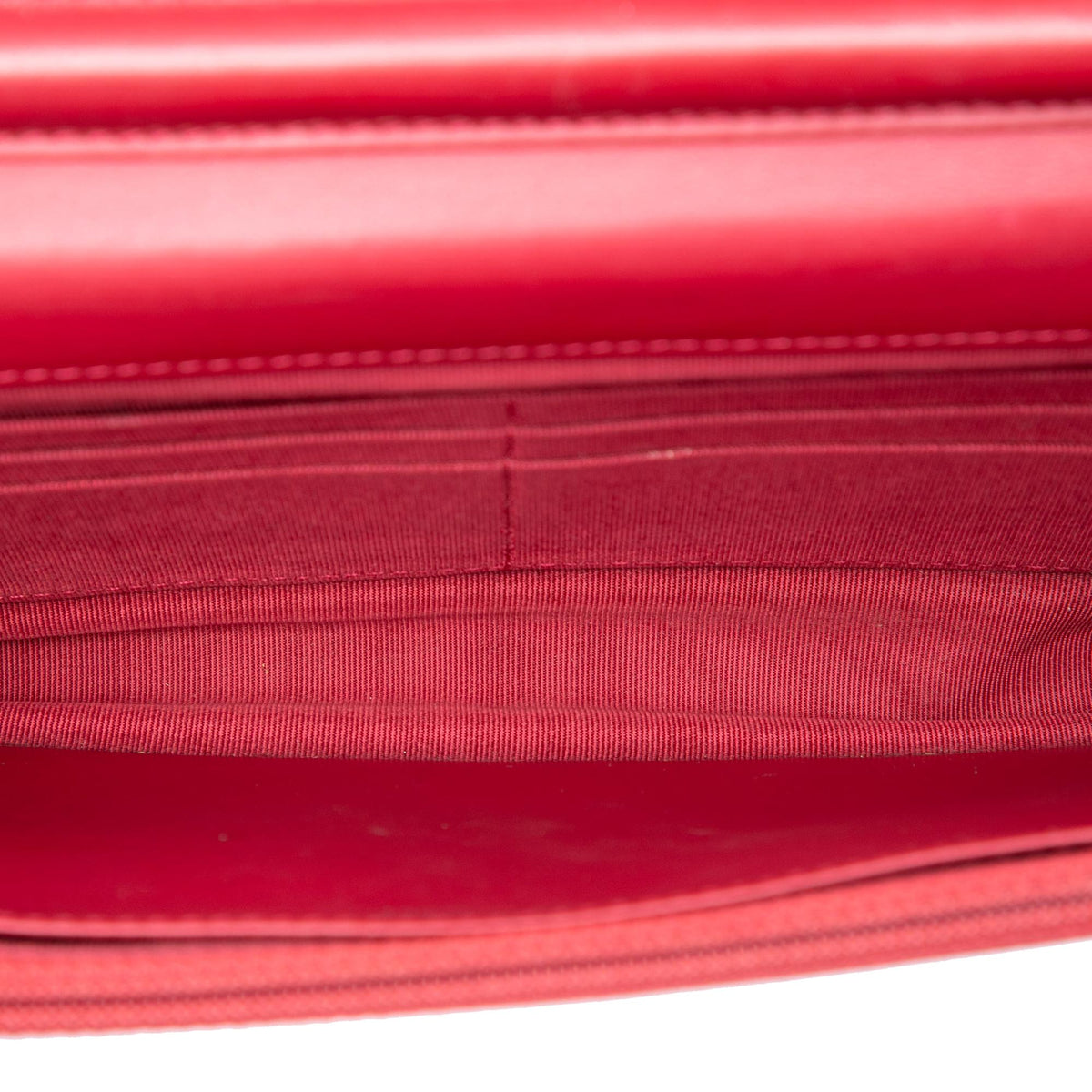 Chanel Paris Dallas CC Quilted Patent Goatskin Wallet on Chain