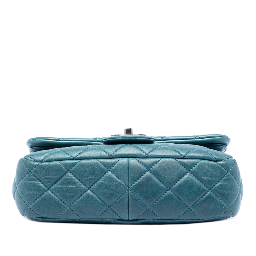 Chanel Quilted Calfskin Plaque Double Flap