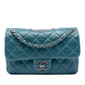 Chanel Quilted Calfskin Plaque Double Flap