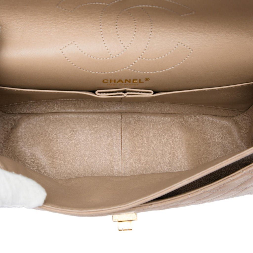 Chanel Quilted Caviar Reissue 2.55 Double Flap 226